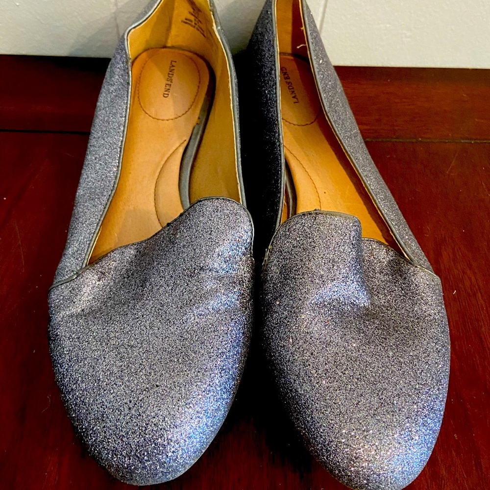LOVE these glitter Lands’ End shoes!! So fun!